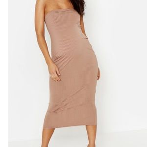 Boohoo Maternity Bandeau Midaxi dress